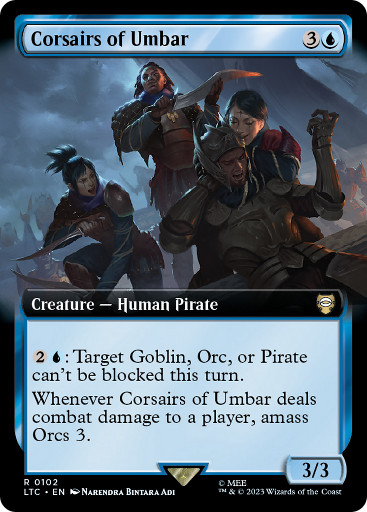 Corsairs of Umbar (Extended Art) [The Lord of the Rings: Tales of Middle-Earth Commander] | Impulse Games and Hobbies