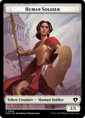 Human Soldier // Elemental (0025) Double-Sided Token [Commander Masters Tokens] | Impulse Games and Hobbies