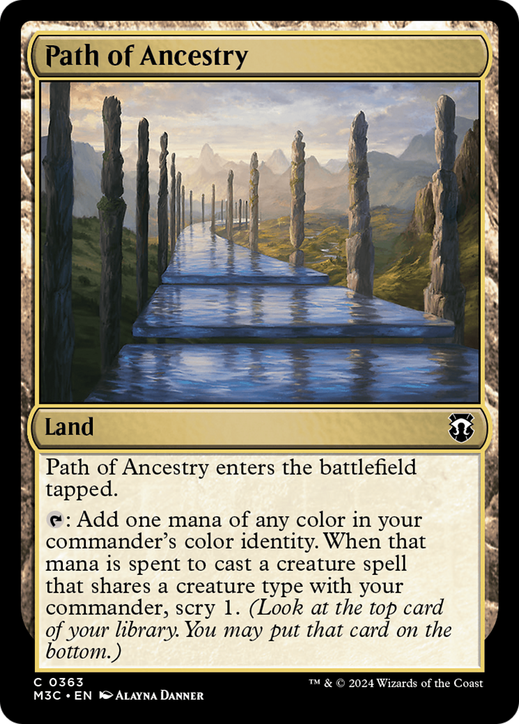 Path of Ancestry (Ripple Foil) [Modern Horizons 3 Commander] | Impulse Games and Hobbies