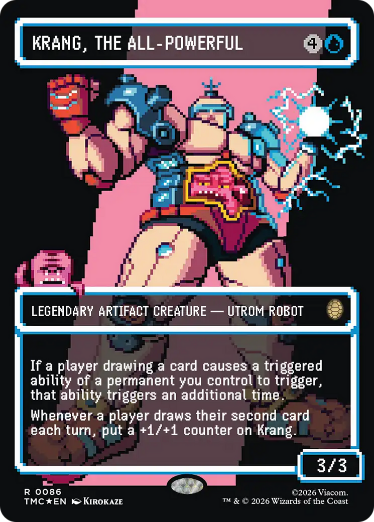 Krang, the All-Powerful (Borderless) (Surge Foil) [Teenage Mutant Ninja Turtles Commander] | Impulse Games and Hobbies