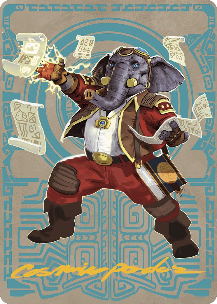 Quintorius Kand Art Card (65/81) (Gold-Stamped Signature) [The Lost Caverns of Ixalan Art Series] | Impulse Games and Hobbies