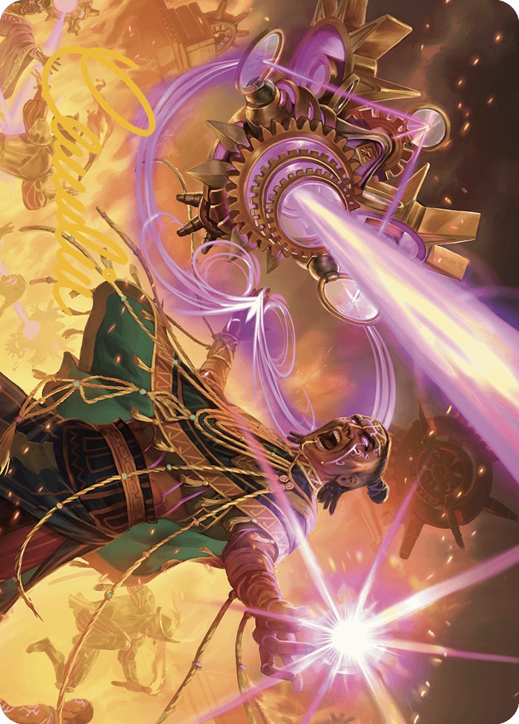 Cosmium Blast Art Card (Gold-Stamped Signature) [The Lost Caverns of Ixalan Art Series] | Impulse Games and Hobbies