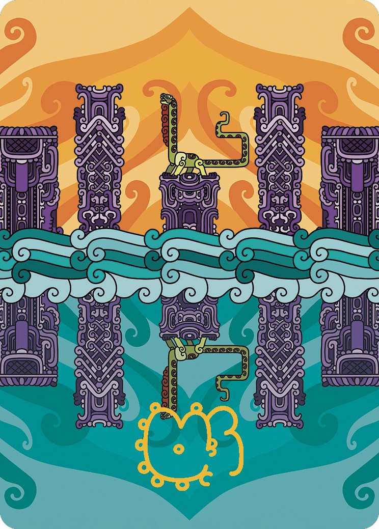 Echoing Deeps Art Card (Gold-Stamped Signature) [The Lost Caverns of Ixalan Art Series] | Impulse Games and Hobbies