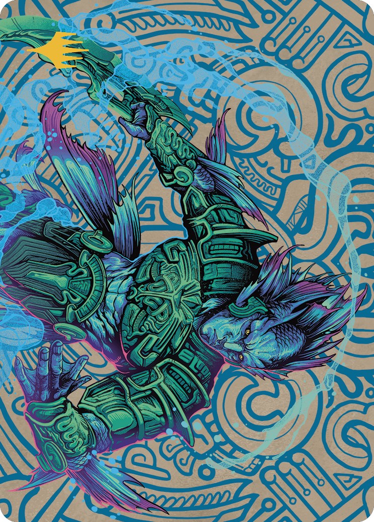 Hakbal of the Surging Soul Art Card (Gold-Stamped Planeswalker Symbol) [The Lost Caverns of Ixalan Art Series] | Impulse Games and Hobbies