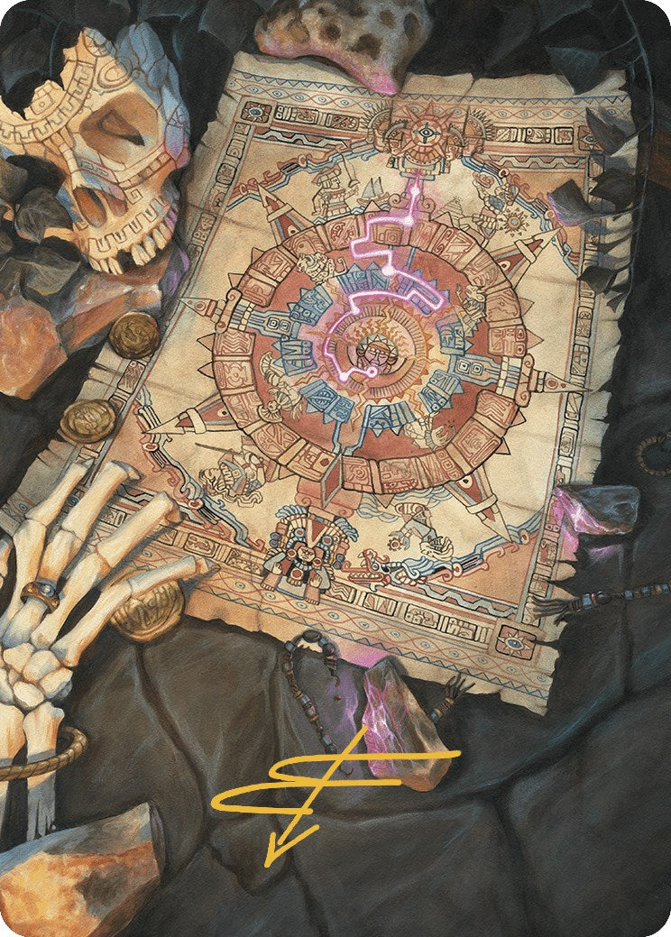 Map Token Art Card (Gold-Stamped Signature) [The Lost Caverns of Ixalan Art Series] | Impulse Games and Hobbies