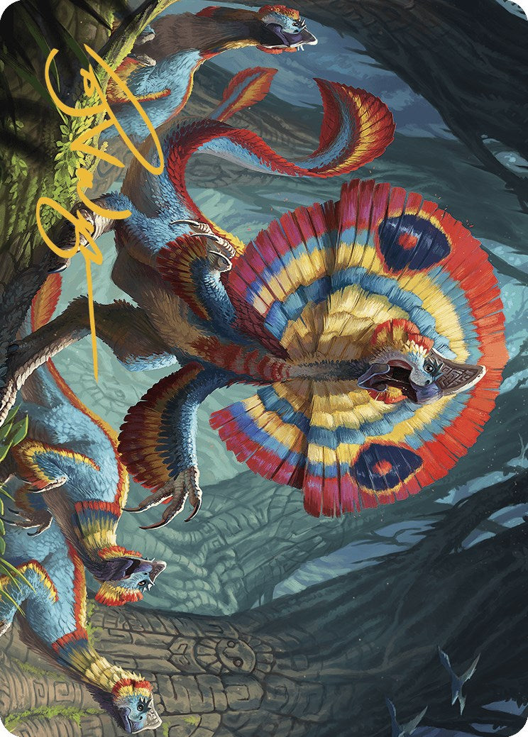 Sunfrill Imitator Art Card (Gold-Stamped Signature) [The Lost Caverns of Ixalan Art Series] | Impulse Games and Hobbies