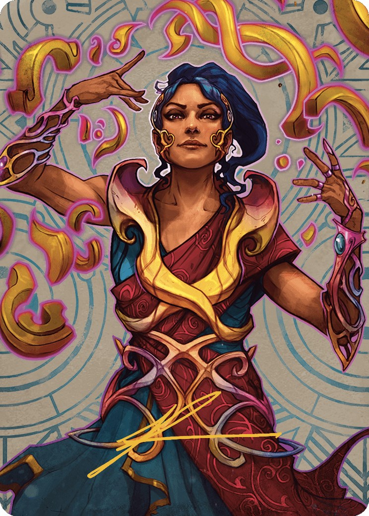 Saheeli, the Sun's Brilliance Art Card (Gold-Stamped Signature) [The Lost Caverns of Ixalan Art Series] | Impulse Games and Hobbies
