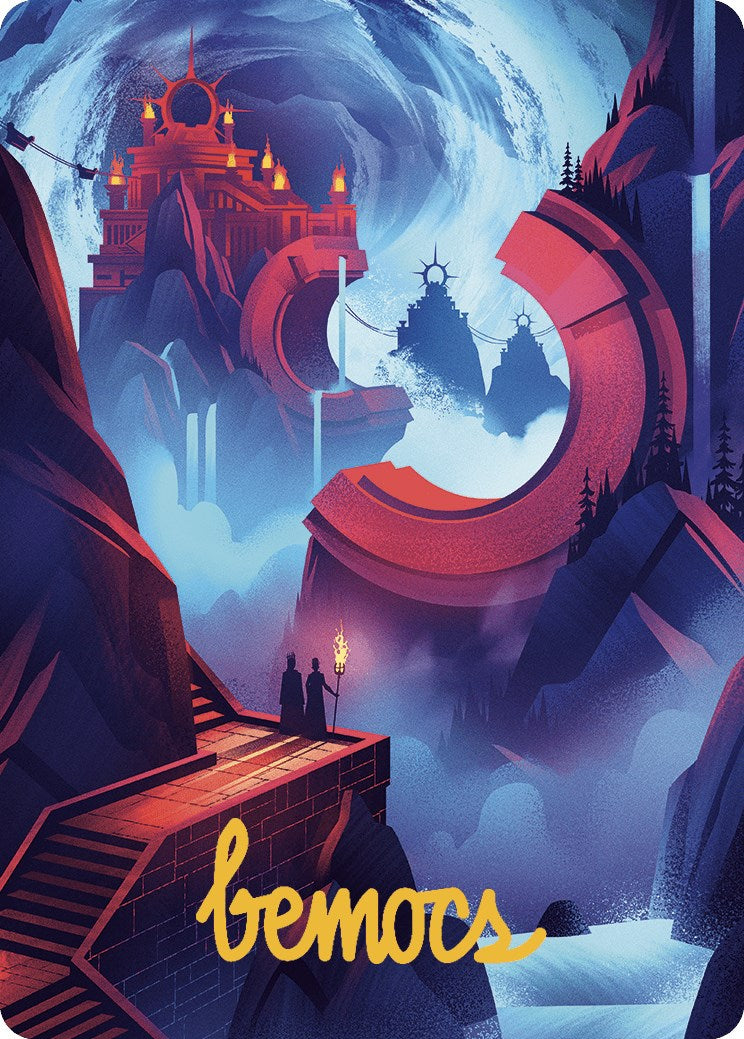 Mountain Art Card (Gold-Stamped Signature) [The Lost Caverns of Ixalan Art Series] | Impulse Games and Hobbies