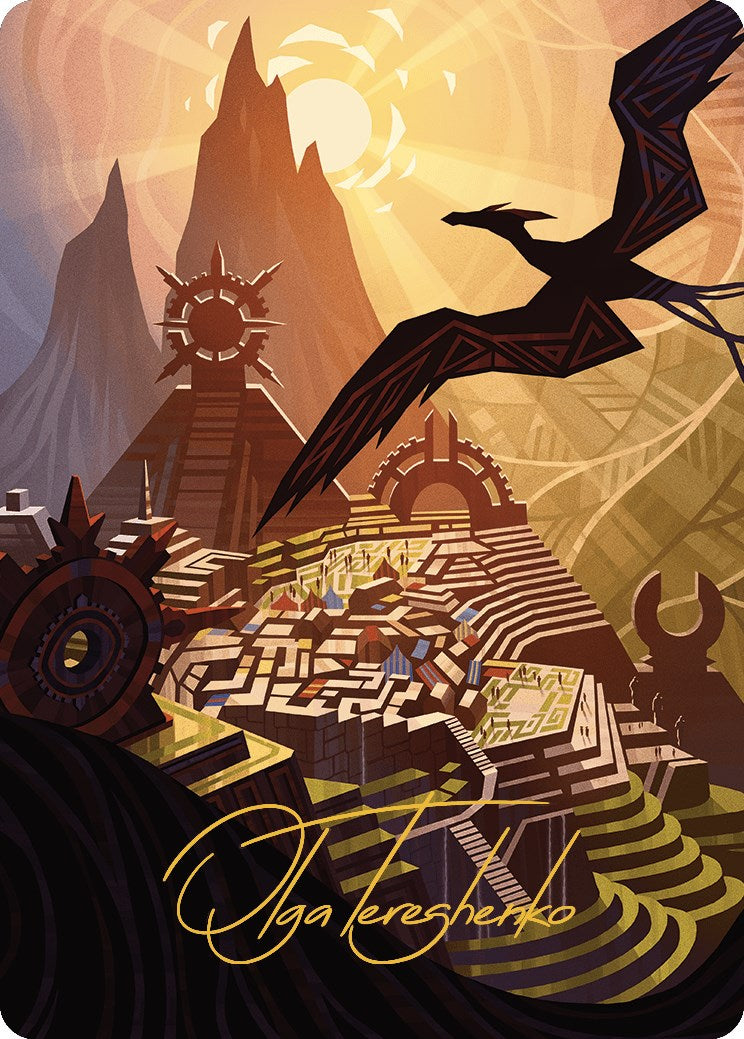 Plains Art Card (Gold-Stamped Signature) [The Lost Caverns of Ixalan Art Series] | Impulse Games and Hobbies