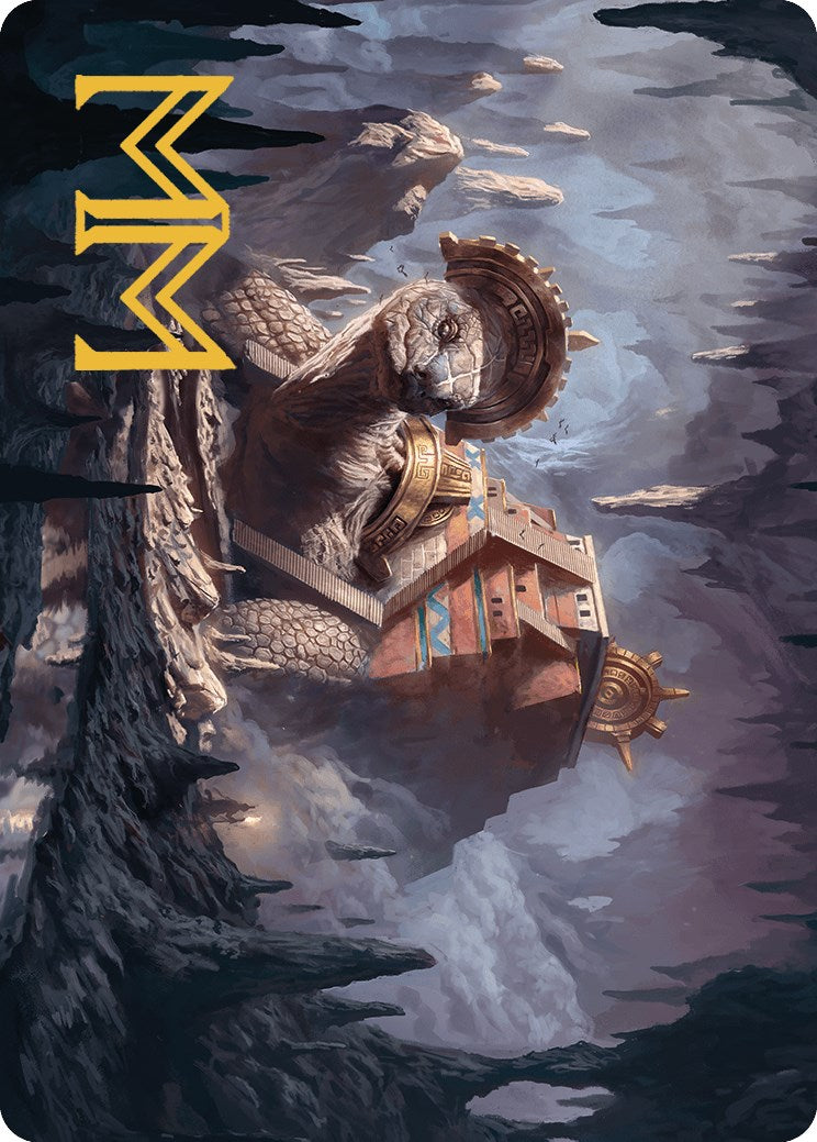 Bedrock Tortoise Art Card (Gold-Stamped Signature) [The Lost Caverns of Ixalan Art Series] | Impulse Games and Hobbies