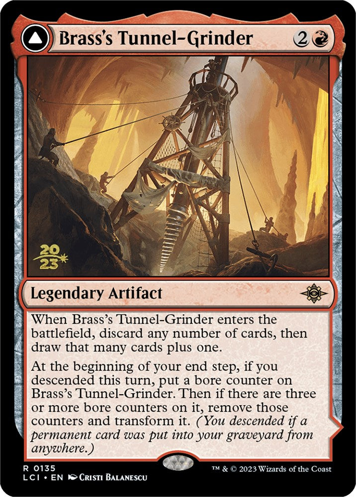 Brass's Tunnel-Grinder // Tecutlan, the Searing Rift [The Lost Caverns of Ixalan Prerelease Cards] | Impulse Games and Hobbies