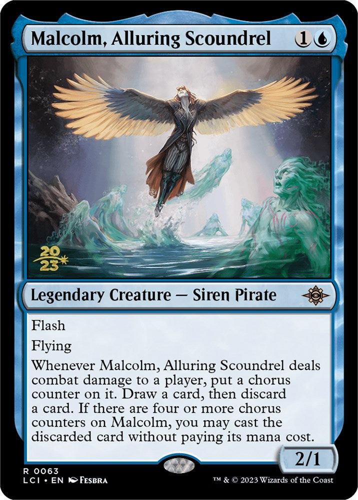 Malcolm, Alluring Scoundrel [The Lost Caverns of Ixalan Prerelease Cards] | Impulse Games and Hobbies