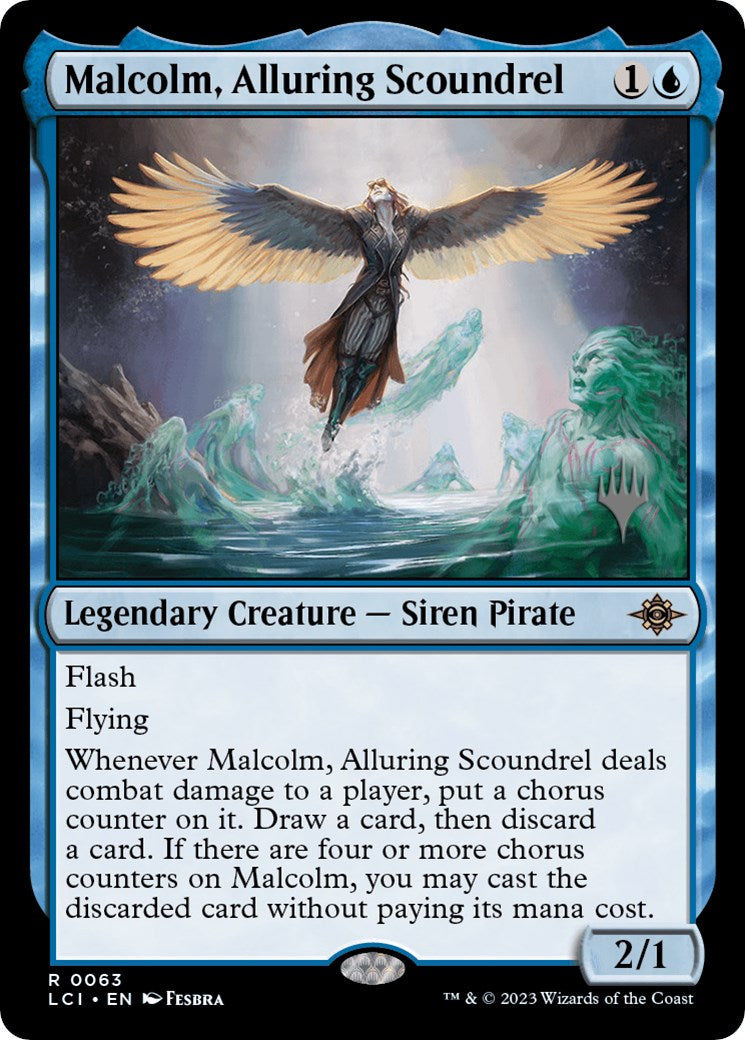 Malcolm, Alluring Scoundrel (Promo Pack) [The Lost Caverns of Ixalan Promos] | Impulse Games and Hobbies