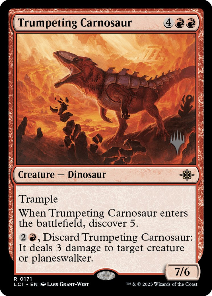 Trumpeting Carnosaur (Promo Pack) [The Lost Caverns of Ixalan Promos] | Impulse Games and Hobbies