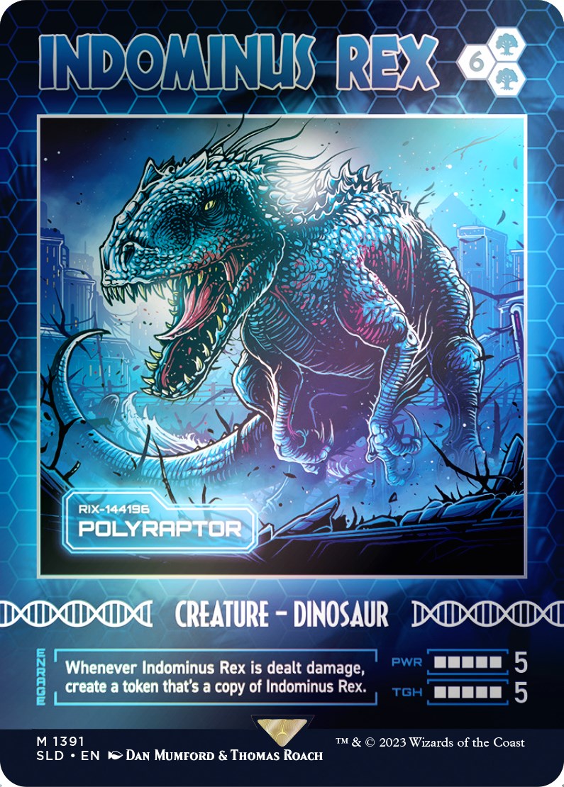 Indominus Rex - Polyraptor (Rainbow Foil) [Secret Lair Drop Series] | Impulse Games and Hobbies