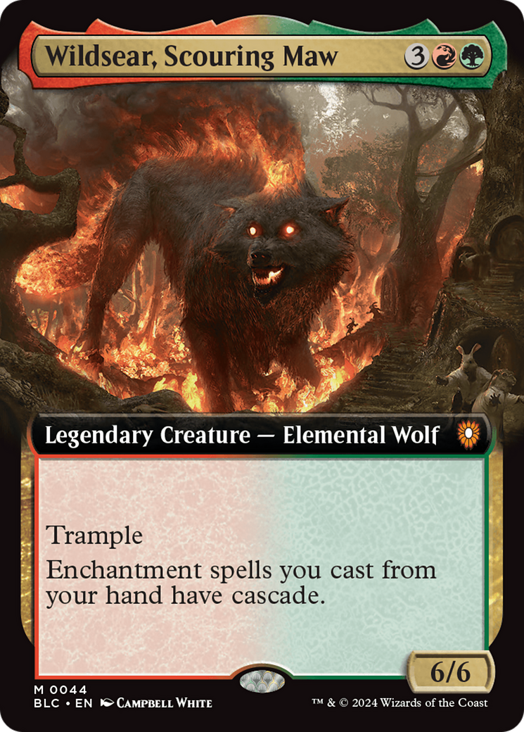 Wildsear, Scouring Maw (Extended Art) [Bloomburrow Commander] | Impulse Games and Hobbies