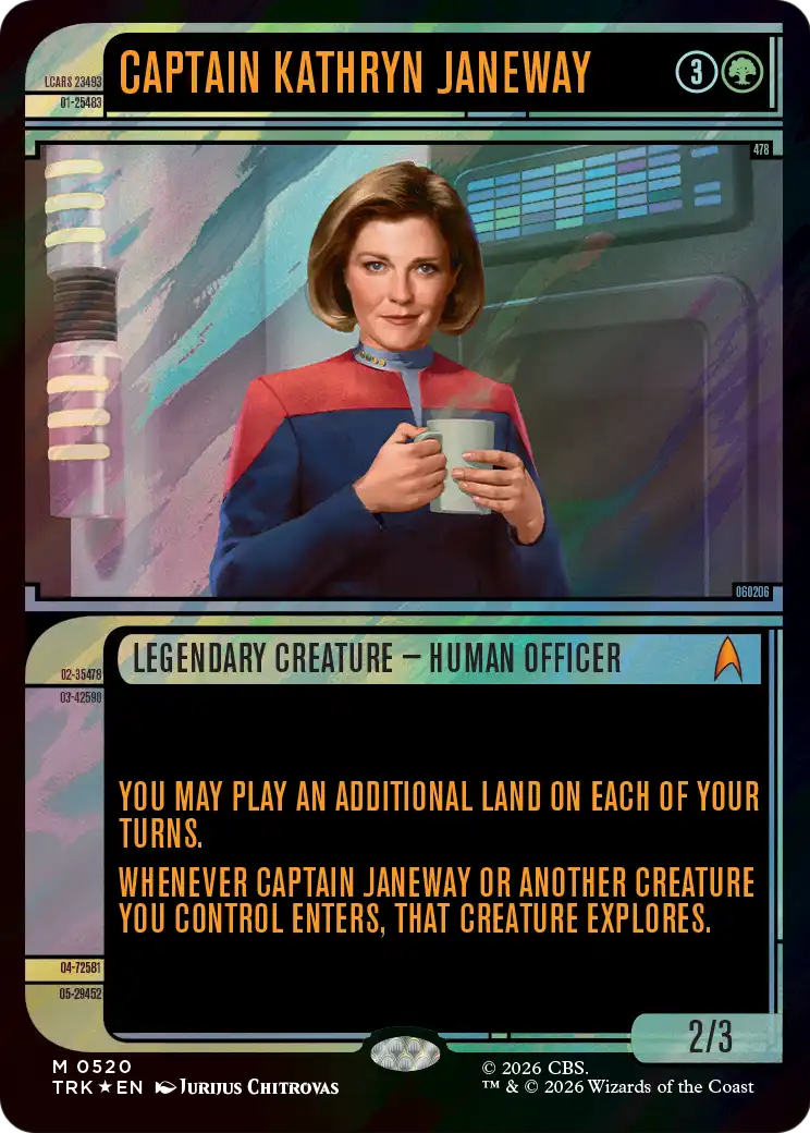 Captain Kathryn Janeway (Showcase) (Surge Foil) [Star Trek] | Impulse Games and Hobbies