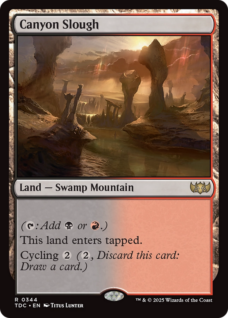 Canyon Slough [Tarkir: Dragonstorm Commander] | Impulse Games and Hobbies