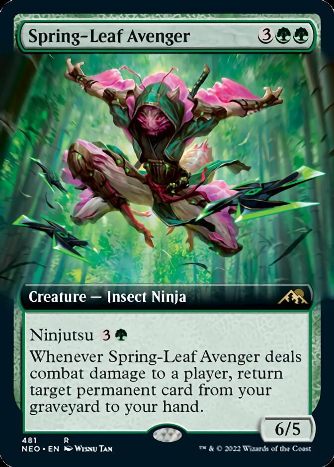 Spring-Leaf Avenger (Extended Art) [Kamigawa: Neon Dynasty] | Impulse Games and Hobbies