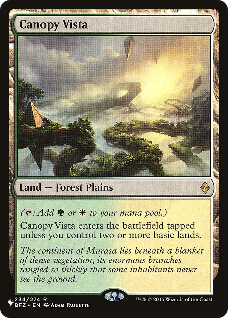 Canopy Vista [The List] | Impulse Games and Hobbies