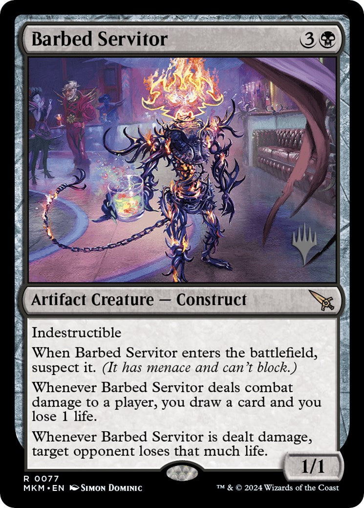 Barbed Servitor (Promo Pack) [Murders at Karlov Manor Promos] | Impulse Games and Hobbies