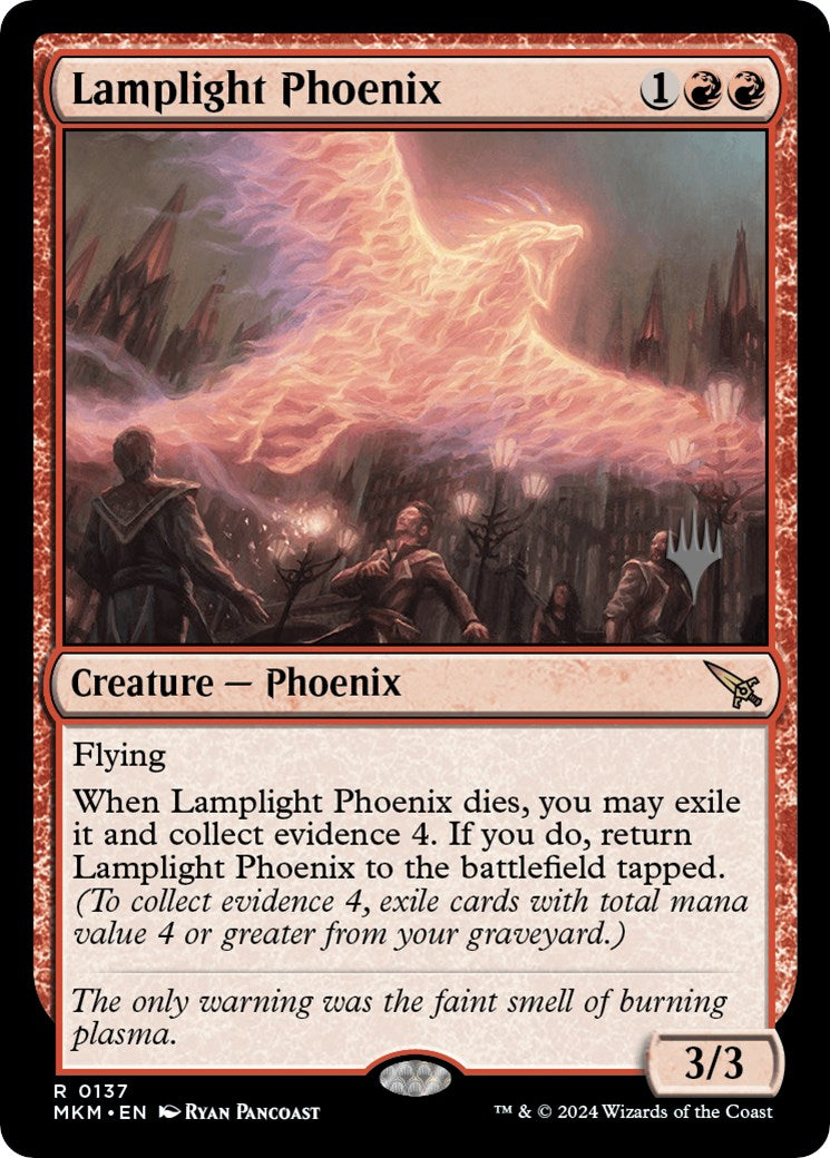 Lamplight Phoenix (Promo Pack) [Murders at Karlov Manor Promos] | Impulse Games and Hobbies