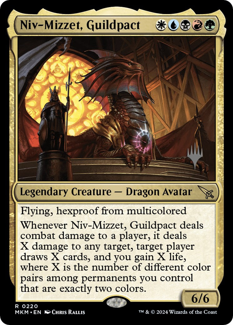 Niv-Mizzet, Guildpact (Promo Pack) [Murders at Karlov Manor Promos] | Impulse Games and Hobbies