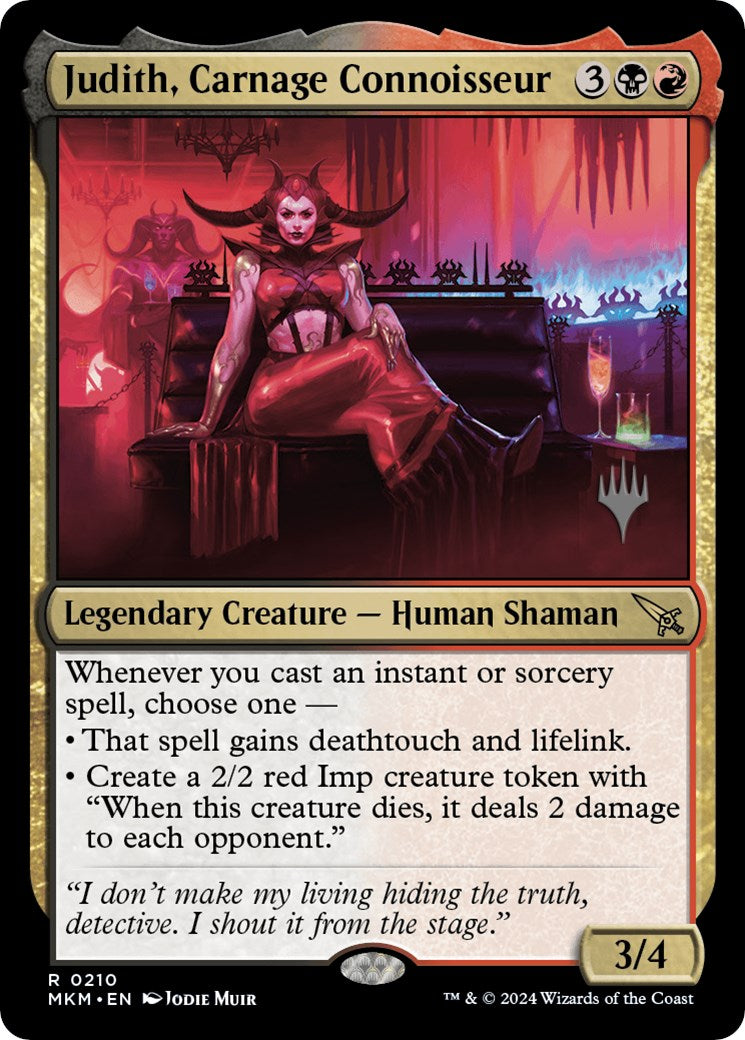 Judith, Carnage Connoisseur (Promo Pack) [Murders at Karlov Manor Promos] | Impulse Games and Hobbies