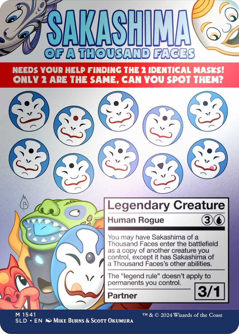 Sakashima of a Thousand Faces (Rainbow Foil) [Secret Lair Drop Series] | Impulse Games and Hobbies