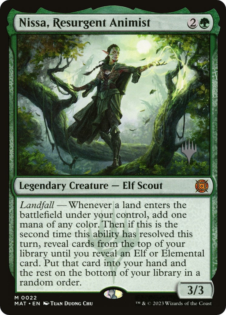 Nissa, Resurgent Animist (Promo Pack) [Murders at Karlov Manor Promos] | Impulse Games and Hobbies