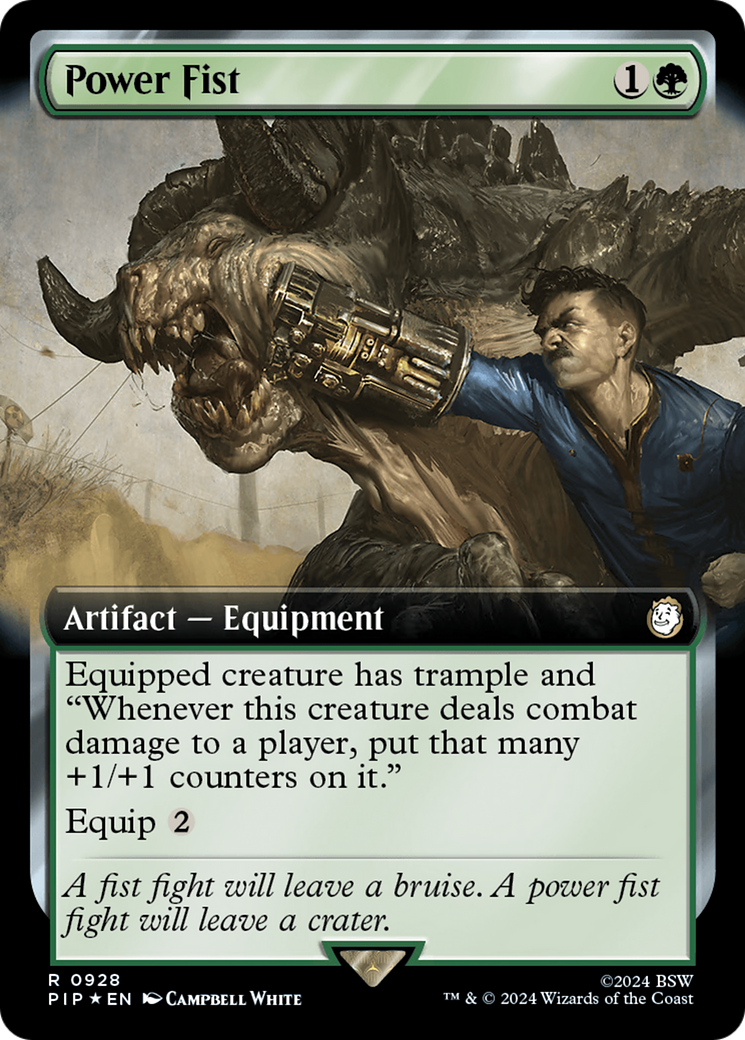 Power Fist (Extended Art) (Surge Foil) [Fallout] | Impulse Games and Hobbies