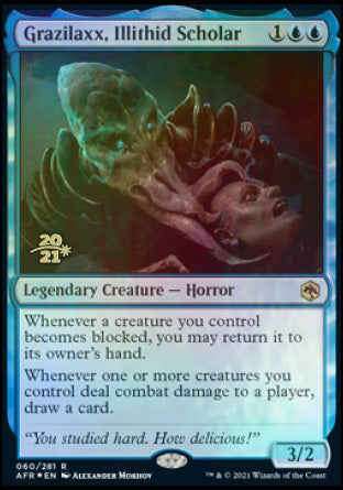 Grazilaxx, Illithid Scholar [Dungeons & Dragons: Adventures in the Forgotten Realms Prerelease Promos] | Impulse Games and Hobbies