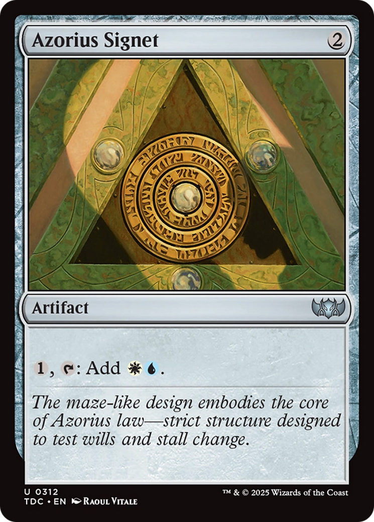 Azorius Signet [Tarkir: Dragonstorm Commander] | Impulse Games and Hobbies