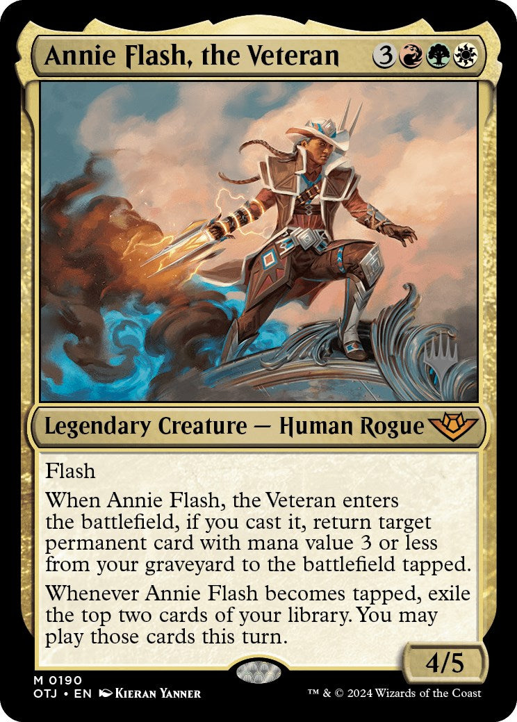 Annie Flash, the Veteran (Promo Pack) [Outlaws of Thunder Junction Promos] | Impulse Games and Hobbies