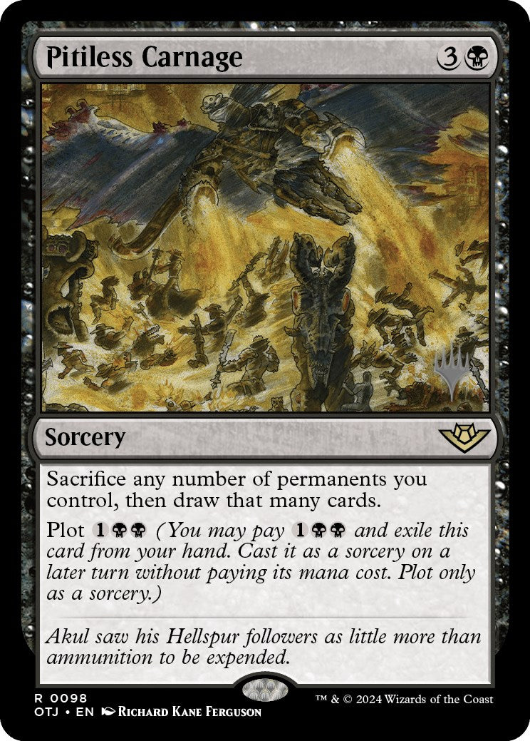 Pitiless Carnage (Promo Pack) [Outlaws of Thunder Junction Promos] | Impulse Games and Hobbies