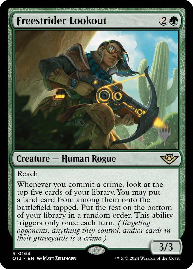 Freestrider Lookout (Promo Pack) [Outlaws of Thunder Junction Promos] | Impulse Games and Hobbies