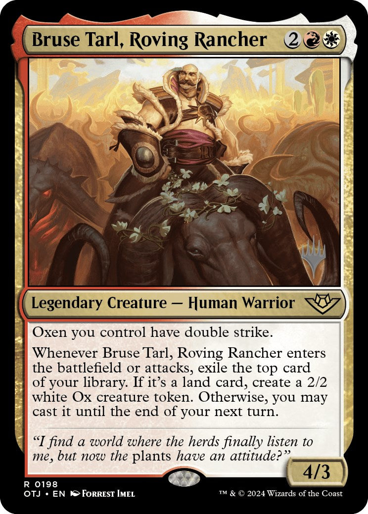 Bruse Tarl, Roving Rancher (Promo Pack) [Outlaws of Thunder Junction Promos] | Impulse Games and Hobbies