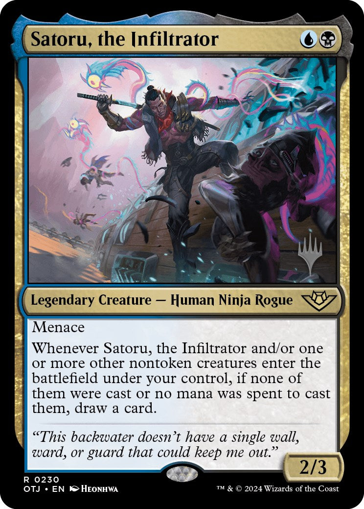 Satoru, the Infiltrator (Promo Pack) [Outlaws of Thunder Junction Promos] | Impulse Games and Hobbies