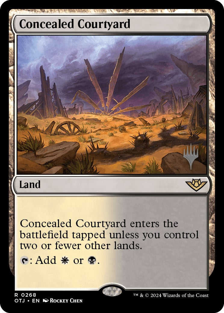 Concealed Courtyard (Promo Pack) [Outlaws of Thunder Junction Promos] | Impulse Games and Hobbies