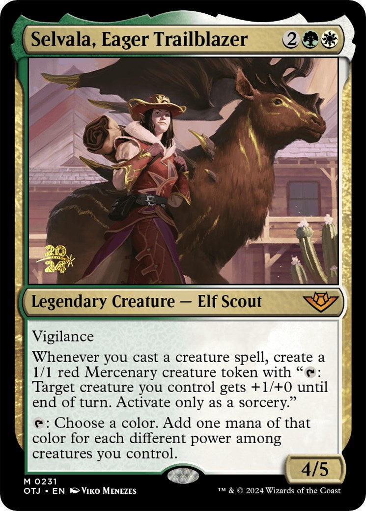 Selvala, Eager Trailblazer [Outlaws of Thunder Junction Prerelease Promos] | Impulse Games and Hobbies