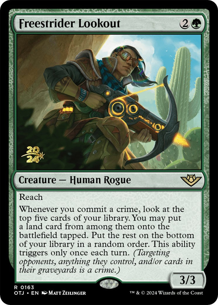 Freestrider Lookout [Outlaws of Thunder Junction Prerelease Promos] | Impulse Games and Hobbies
