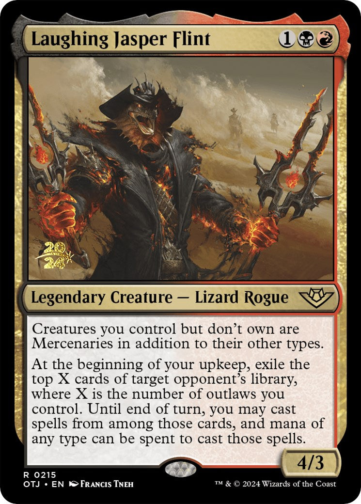 Laughing Jasper Flint [Outlaws of Thunder Junction Prerelease Promos] | Impulse Games and Hobbies