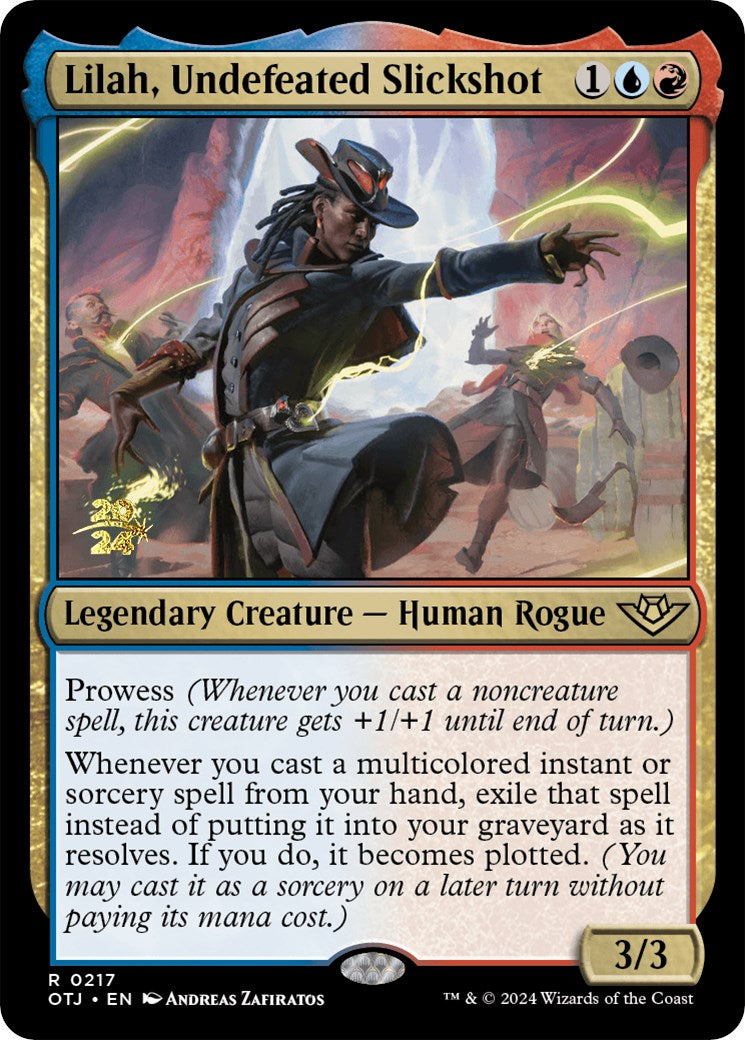 Lilah, Undefeated Slickshot [Outlaws of Thunder Junction Prerelease Promos] | Impulse Games and Hobbies
