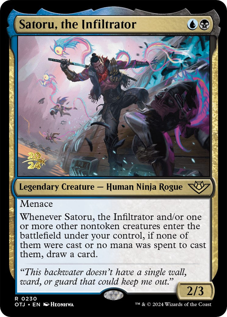 Satoru, the Infiltrator [Outlaws of Thunder Junction Prerelease Promos] | Impulse Games and Hobbies