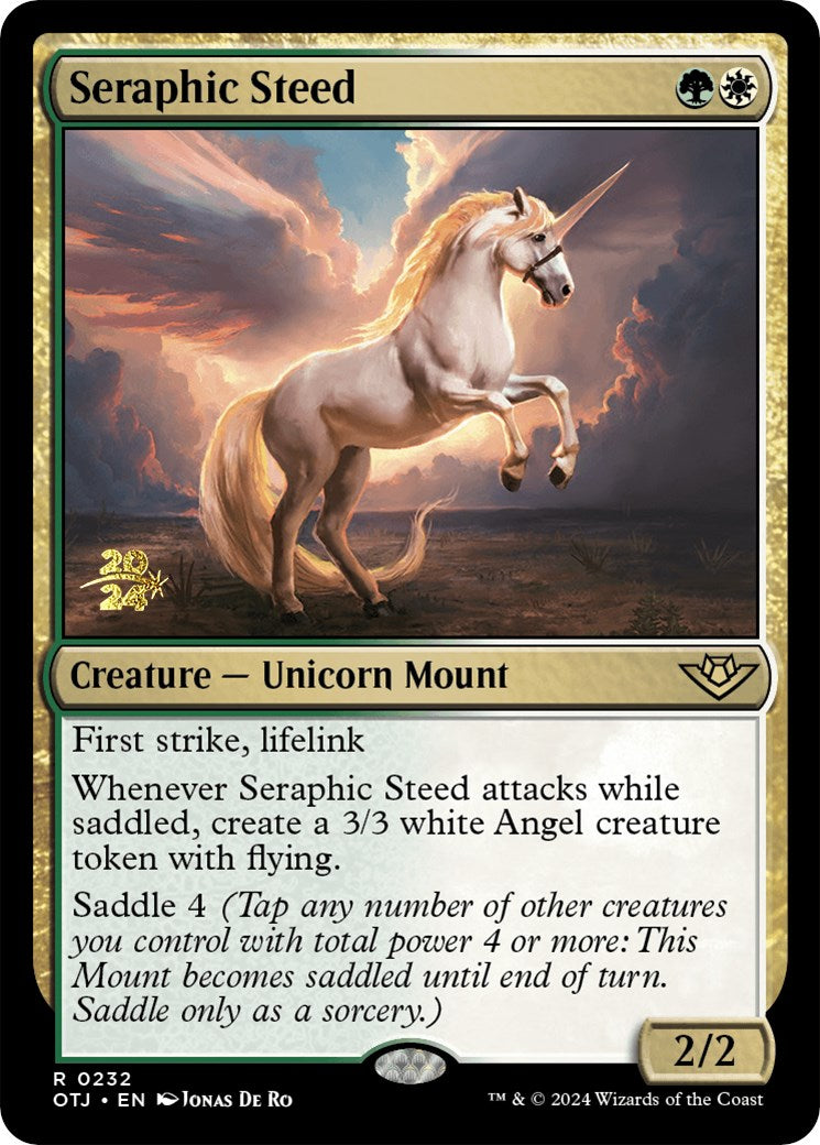 Seraphic Steed [Outlaws of Thunder Junction Prerelease Promos] | Impulse Games and Hobbies