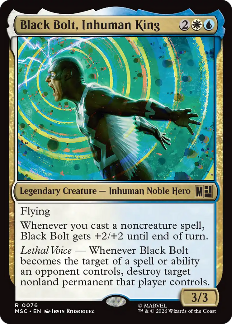 Black Bolt, Inhuman King (Surge Foil) [Marvel Super Heroes Commander] | Impulse Games and Hobbies