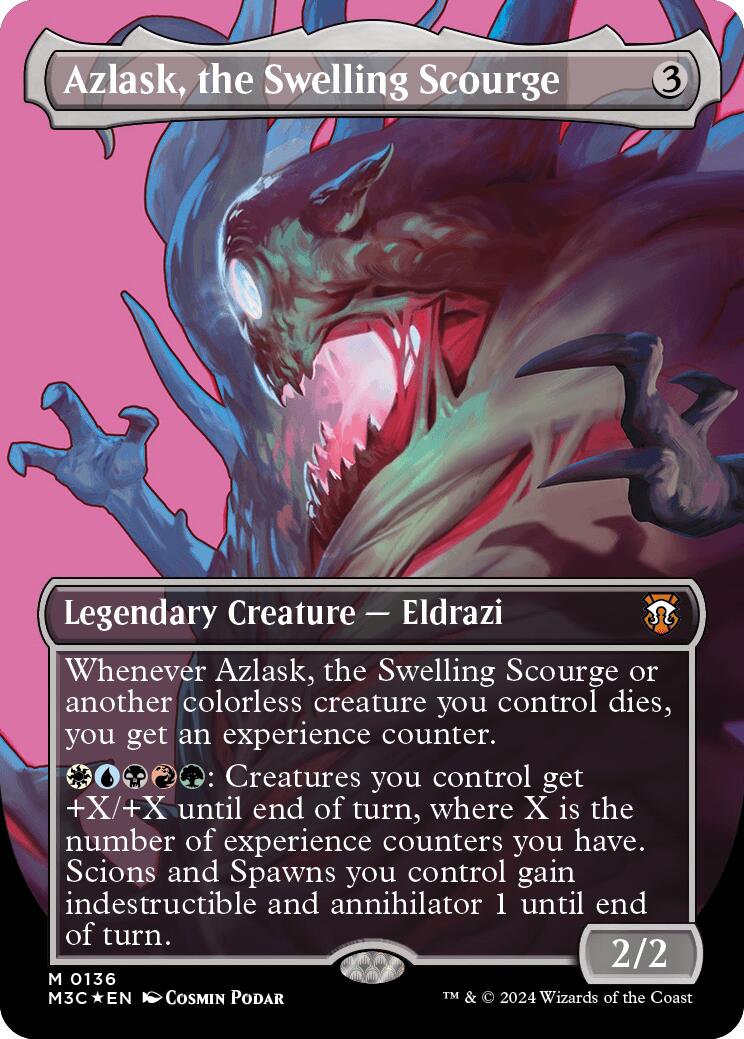 Azlask, the Swelling Scourge (Borderless) (Ripple Foil) [Modern Horizons 3 Commander] | Impulse Games and Hobbies