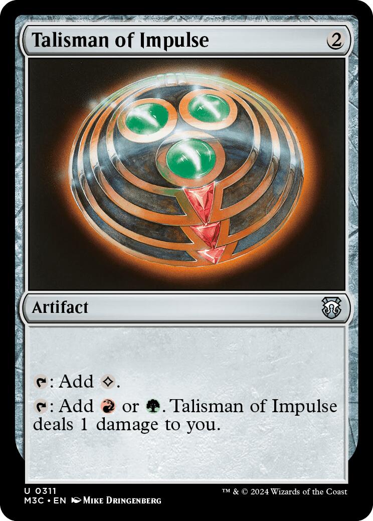 Talisman of Impulse [Modern Horizons 3 Commander] | Impulse Games and Hobbies