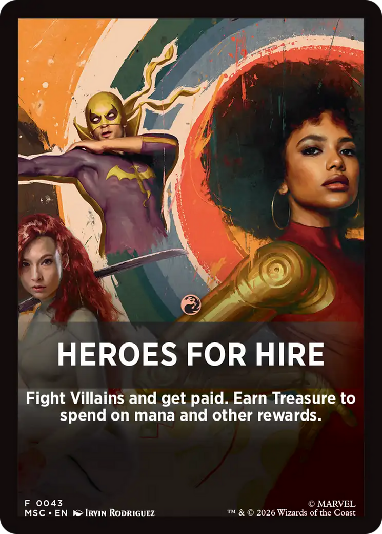 Heroes For Hire Theme Card [Marvel Super Heroes Commander] | Impulse Games and Hobbies