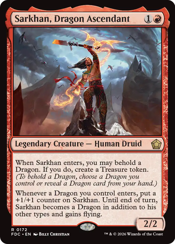 Sarkhan, Dragon Ascendant [Foundations Commander] | Impulse Games and Hobbies